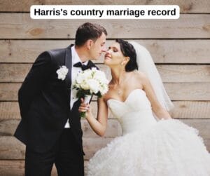 Harris's country marriage record